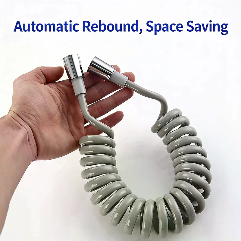 

Телескопический шланг для биде с распылителем, 1,5/2 метра, пружинный, для подключения к водопроводу, душевой шланг типа «телефонная линия»