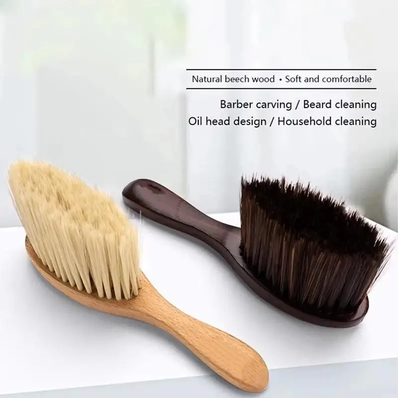 Barbertop Nackenbürste, Friseur-Reinigungsbürste, Haarbürste, weiche Bürste zum Entfernen von Haaren, Salon-Stylist-Barbershop-Werkzeug – Detail 7