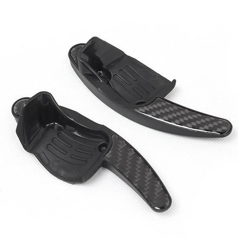 Steering Wheel Shift Paddles Fit For Vw Golf 6 Mk6 Vi Gti R20 Scirocco Passat Cc Carbon Fiber