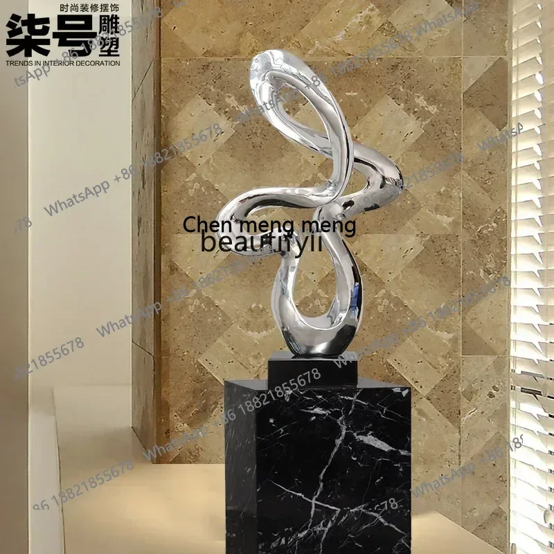 D178  NEW Sculpture Artwork Electroplating Resin Creative Abstract Ornament Living Room Hotel, Desktop Home Craft Ornament