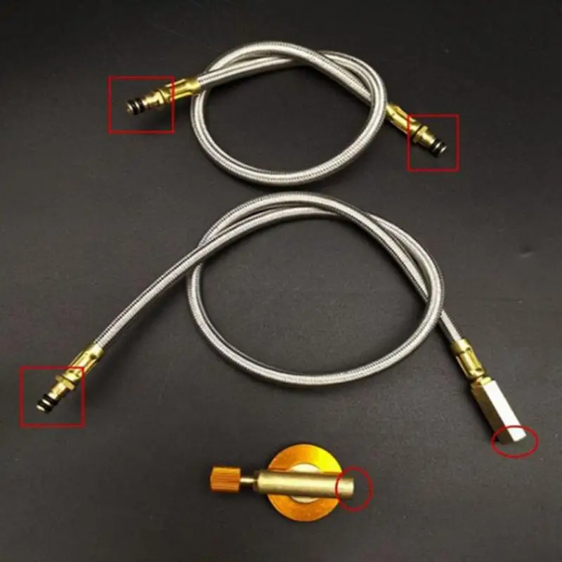 Camping Outdoor Stove Replacement Extend Tube Adapter Extended Gas Hose Extension Accessories