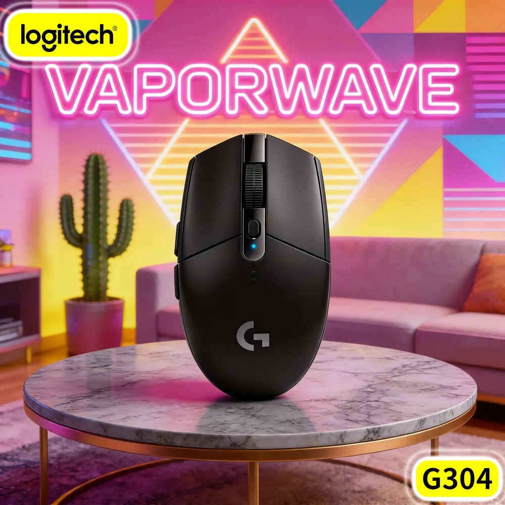 Logitech G304 LIGHTSPEED Wireless Gaming Mouse Extended Battery Endurance Tactile Clicks For Mixed Work And Play Scenarios