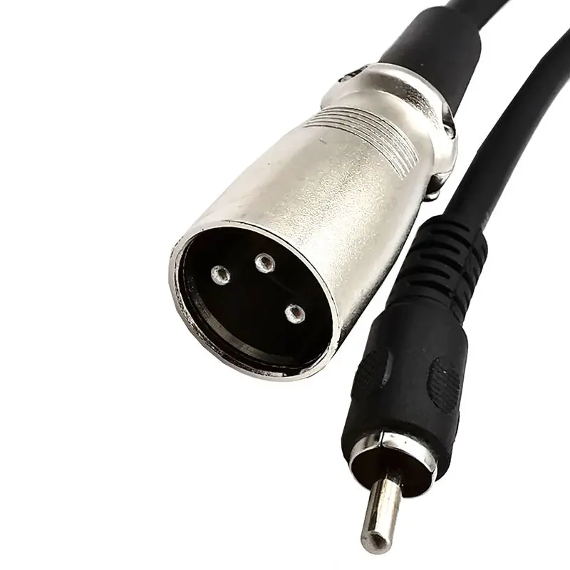 Cable de altavoz XLR de 1,5 m RCA a XLR cabeza de loto macho a cabeza de loto XLR a Cable de equilibrio de cabeza de cañón