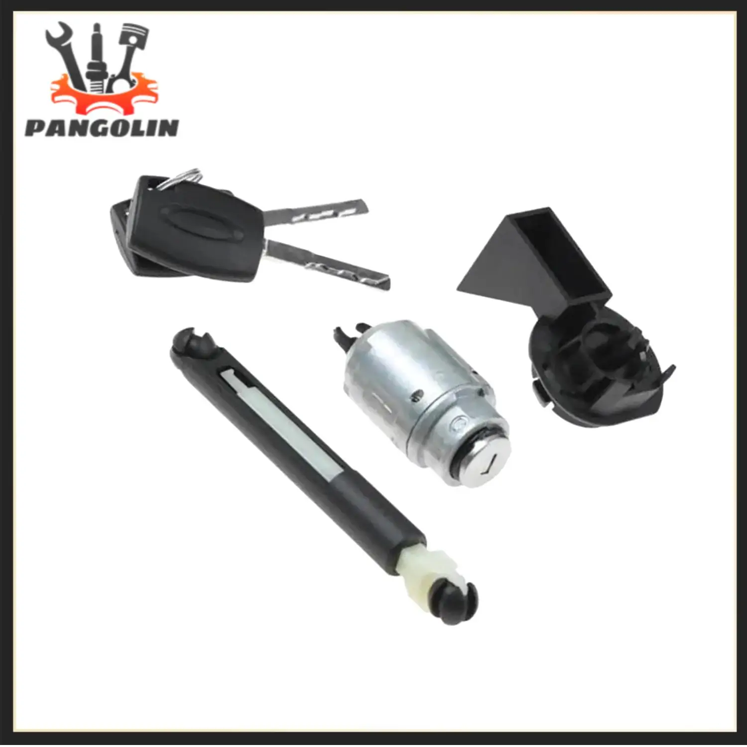 

1 комплект, ремонтный комплект защелки замка капота с 2 ключами 1355231 4M5AA16B970AB для Ford Focus MK2 2004-2012