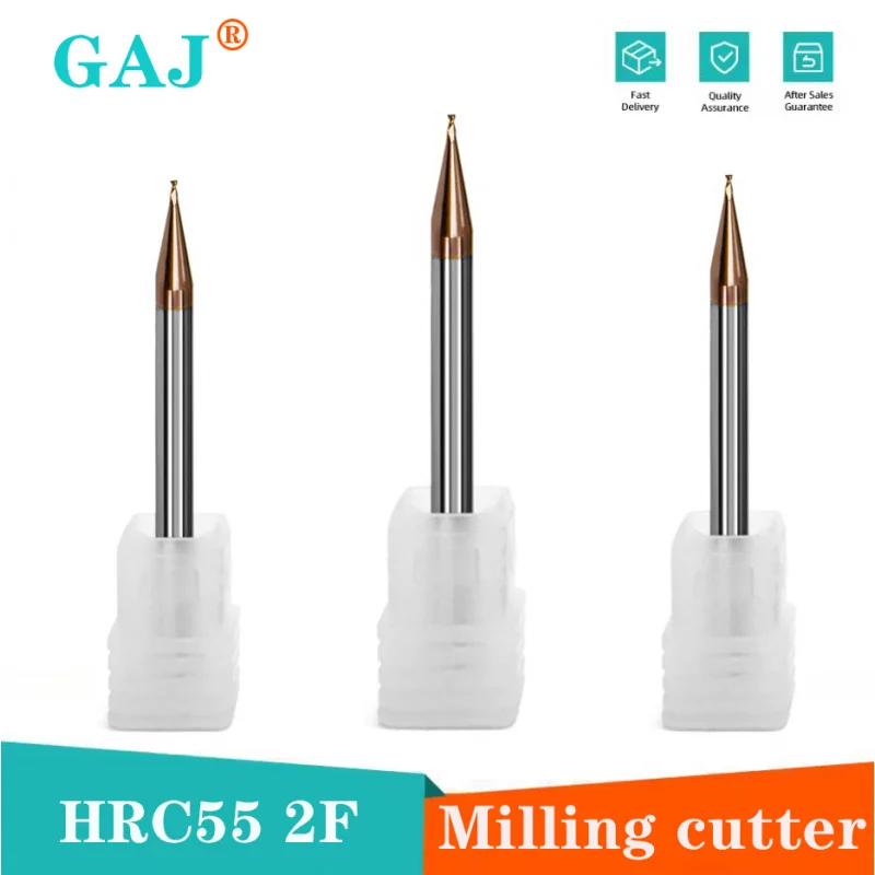HRC55 D0.1-0.9 R0.05-R0.45 مايكرو 2 المزامير شقة نهاية مطحنة CNC راوتر بت 4 مللي متر عرقوب كربيد التنغستن نهاية مطحنة قاطعة المطحنة الصغيرة