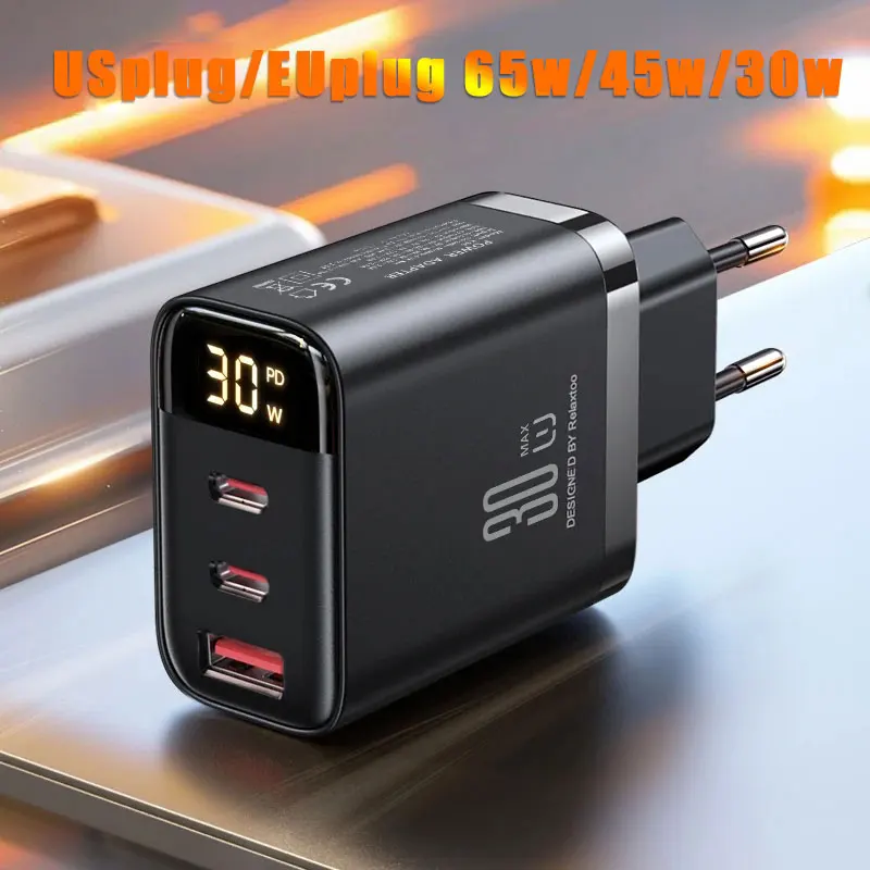 

Зарядное устройство 30 Вт с быстрой зарядкой PD Type-C USB, портативное, для iPhone 17, 16, 15, 14, 13, 12, зарядка для ноутбуков