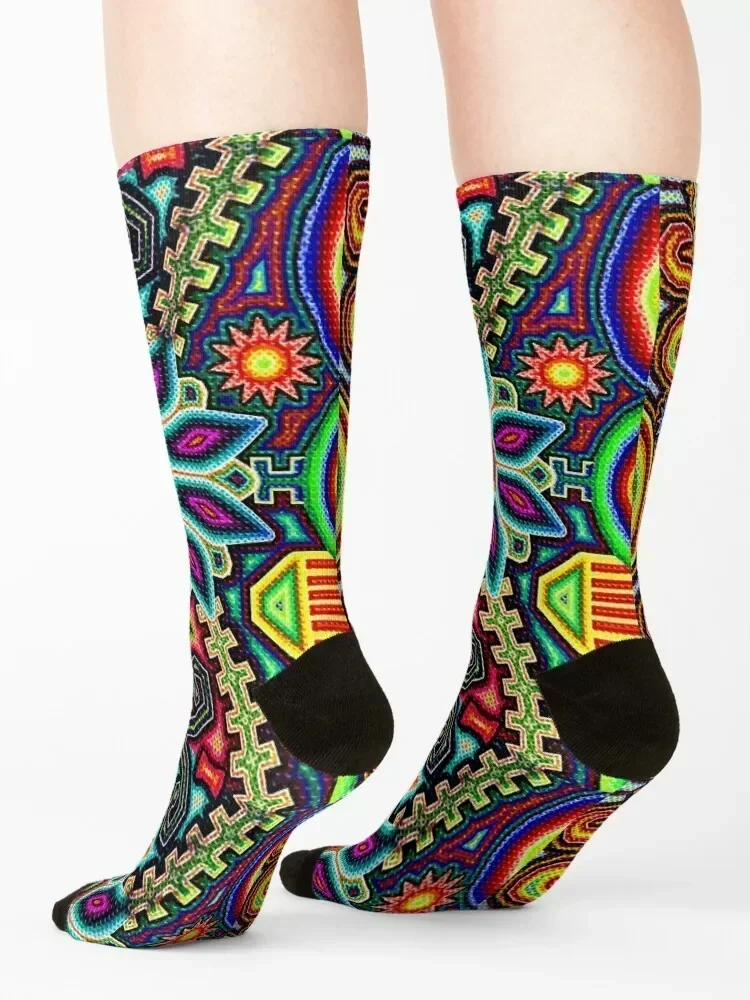Huichol Art Mexico Socks kawaii football basketball Children's Women's Socks Men's