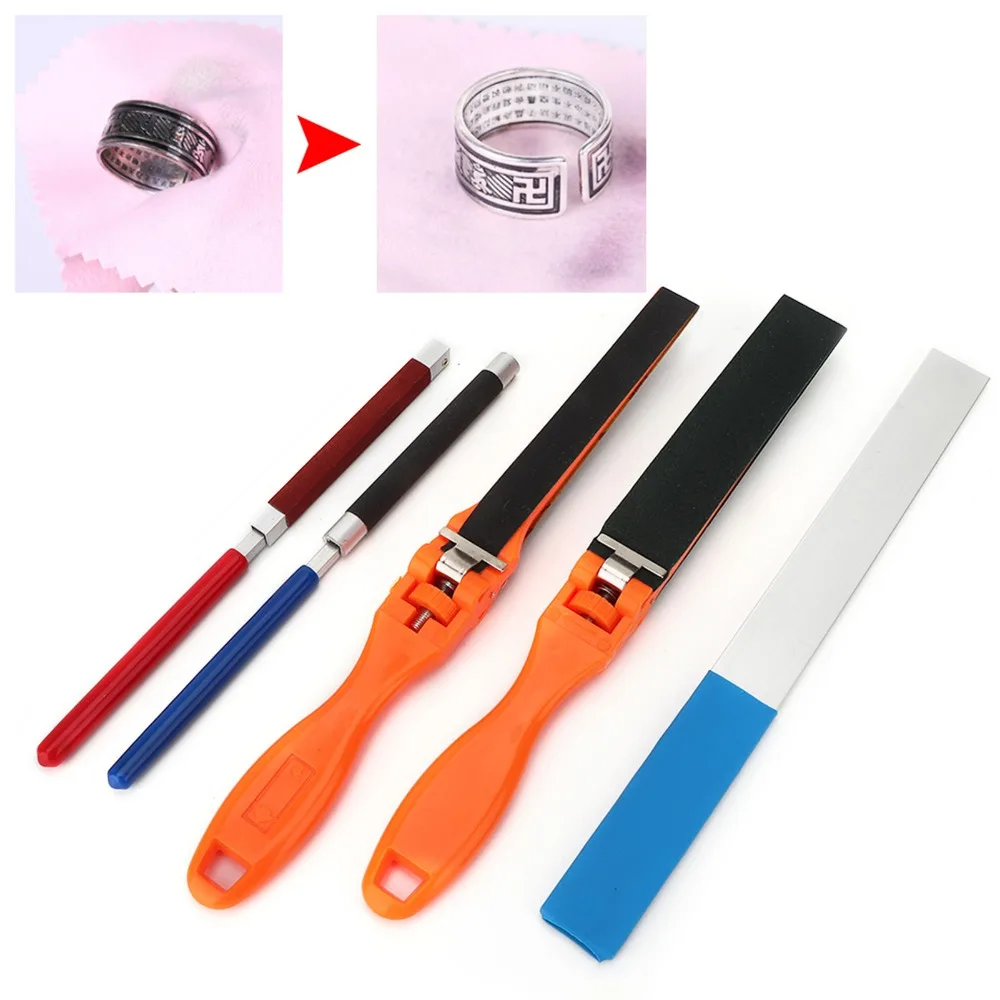 

5 шт., полукруглая форма, ручная наждачная бумага, круглая квадратная плоская конструкция, инструмент для полировки ювелирных изделий, наждачная бумага, палочка для полировки ювелирных изделий