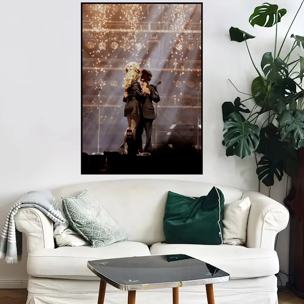 Lady Gaga-ملصقات فنية جمالية ، مغنية داخلية ، مارس ، برونو بي ، ملصق بي ، المنزل ، البار ، القهوة ، ديكور المنزل ، الفن الجمالي #3