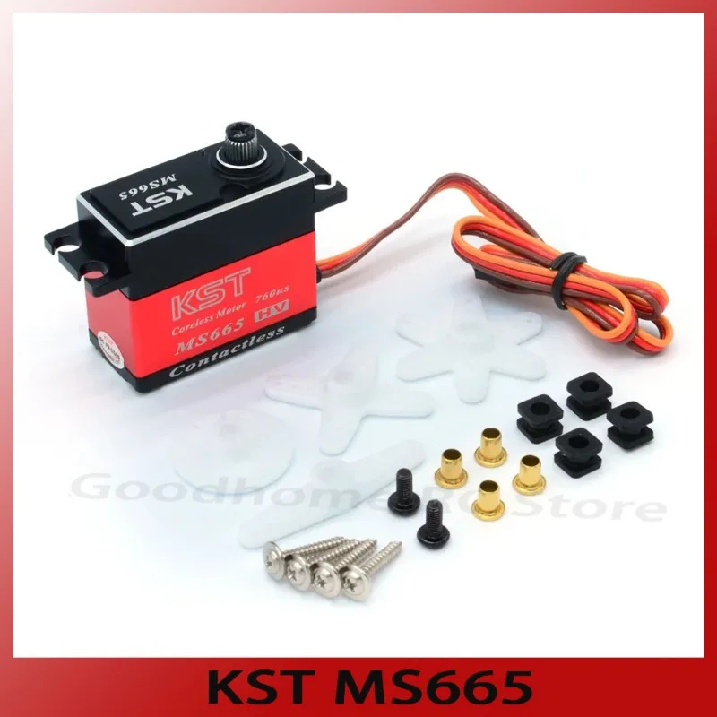 

KST MS665 8.4V 7kg 0.05sec Coreless HV Metal Gear Digital Servo Motor for Fixed-Wing Drone UAV RC Car Boat Robot Arm Helicopter