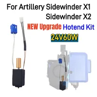 For Artillery Sidewinder X1/X2 Genius upgrade Hotend Kit Thermistor Heat Tube Heat Block Throat Volcano Nozzle 3D Printer Parts