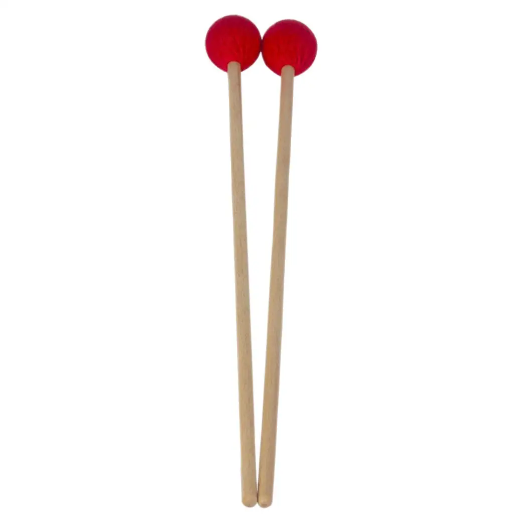 

1 Pair Beech Wood Marimba Sticks Glockenspiel Xylophone Mallets Beaters Musical Percussion Instruments Accessories