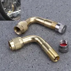 1/2pcs 45/90/135 Degree Angle Brass Air Tyre Valve Stem with Extension Adapter for Car Truck Motorcycle