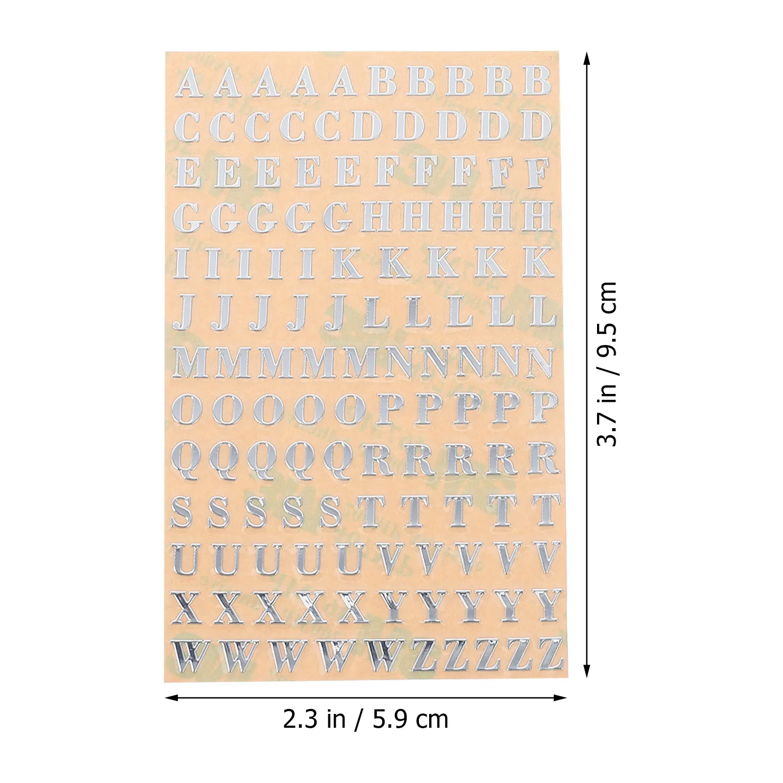 12Sheets Alphabet Letter Stickers Metal Mini Self Adhesive DIY Decal for Manicure Resin Craft Essential Oil Bottle Labels