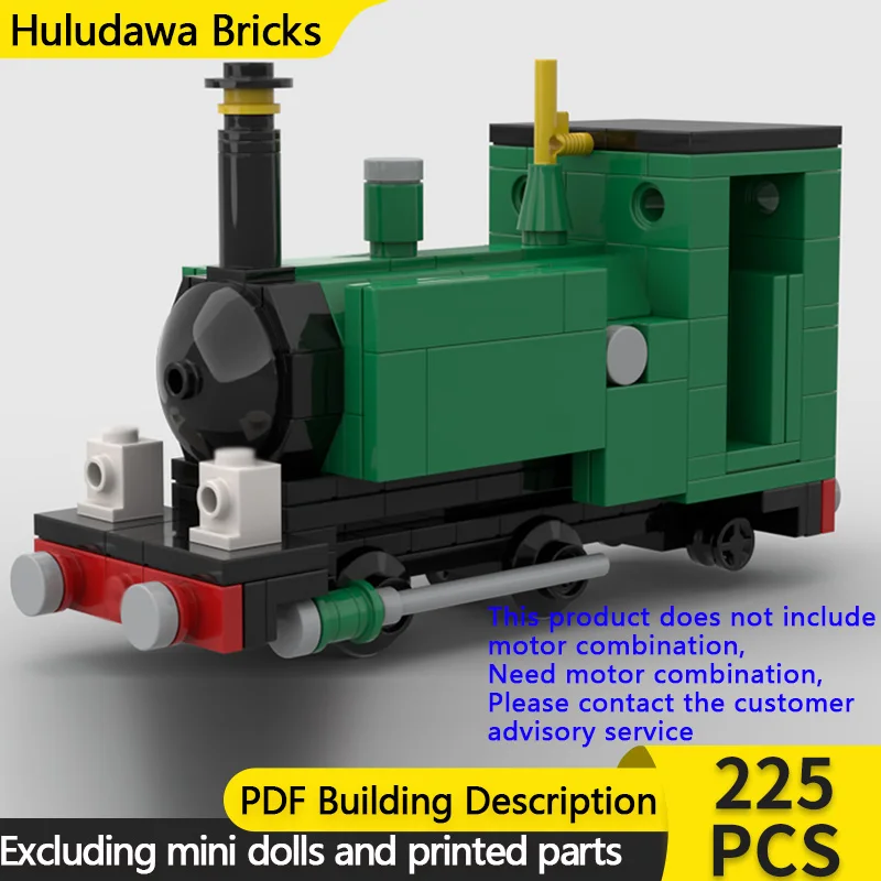 

City Car Model MOC Building Bricks Narrow Gauge Steam Locomotive Modular Technology Children Holiday Gifts Assemble Toys Suit