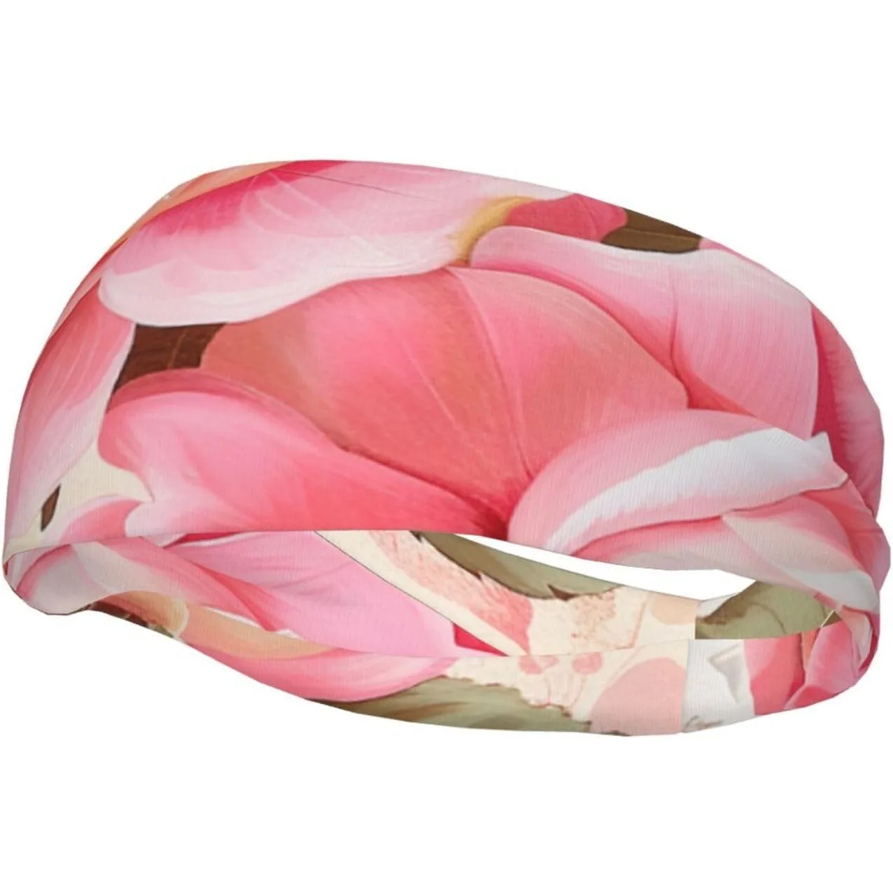 

Floral Flower Rose Printed Unisex Sports Sweatband Headband Moisture Wicking, Breathable & Stretchy Fitness Headwear
