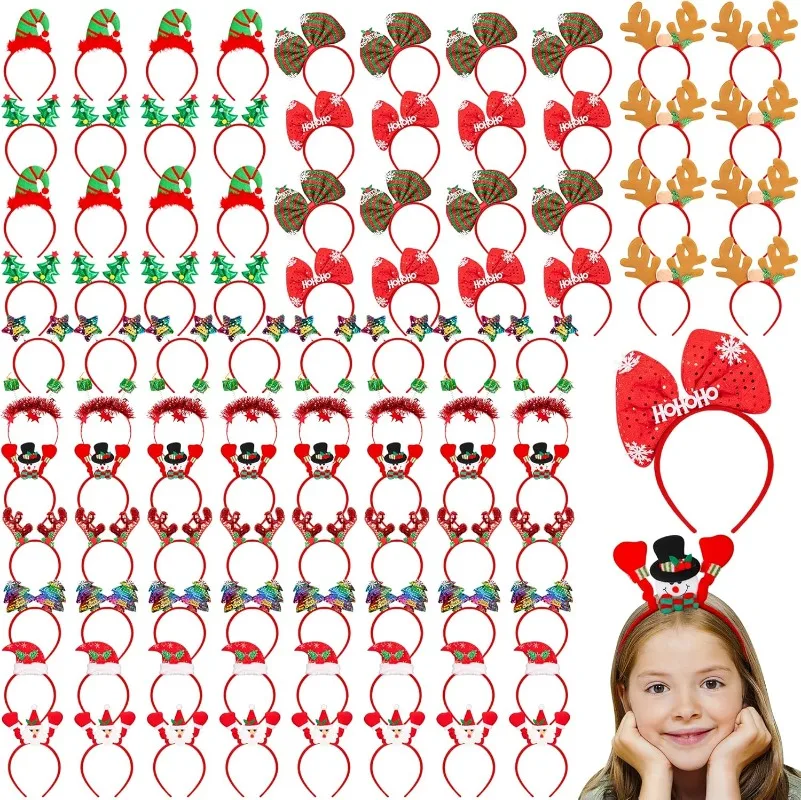 

Christmas Headbands and Costume Headwear, Xmas Santa Christmas Accessories Decorations Party Favors for Women
