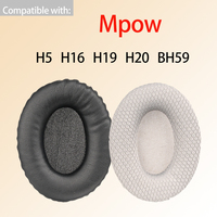 BH59 Earpads for Mpow H5 H16 H19 H20 Headphones Replacement Soft Breathable Ear Cushions Headset Pad Covers