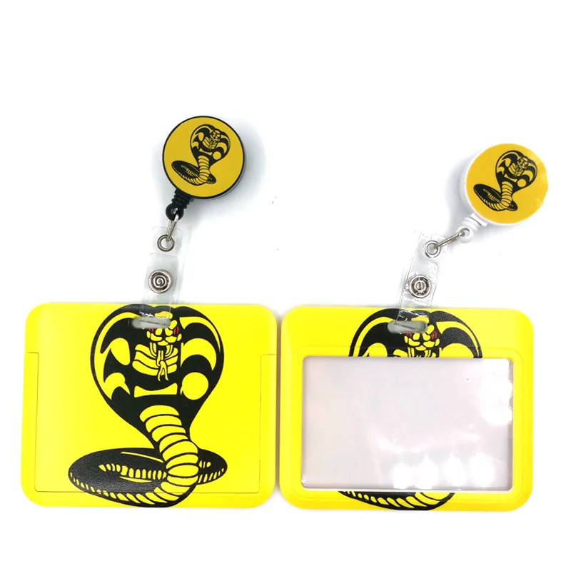 Snake Cobra Kai Anime Lanyard Badge Holder ID Card Lanyards Mobile Phone Rope Keys Lanyards Neck Straps Keychain Key Ring