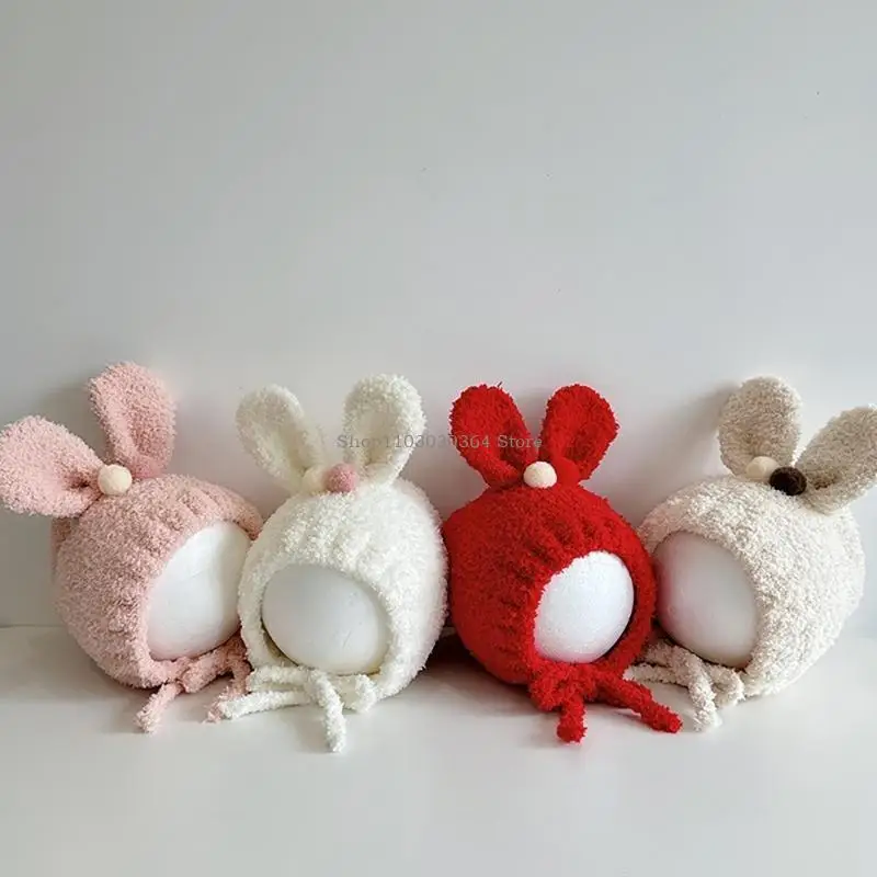 Bonnón cálido para niña Baby Rabbit Sombra conejo suave Gator punto cabecera Rabbit
