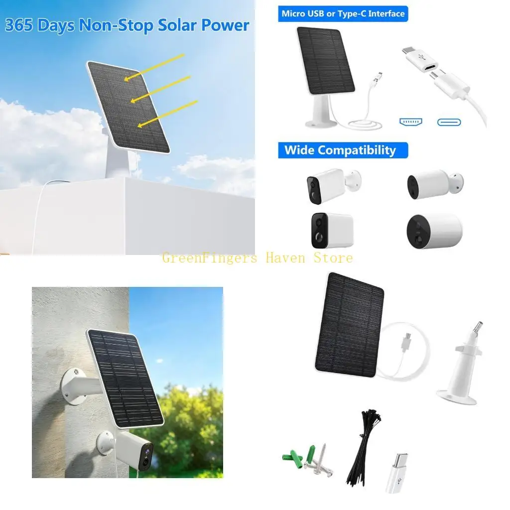 

F68D Mini 5W Sun Board For House Security Quick Installation Broad Compatibility