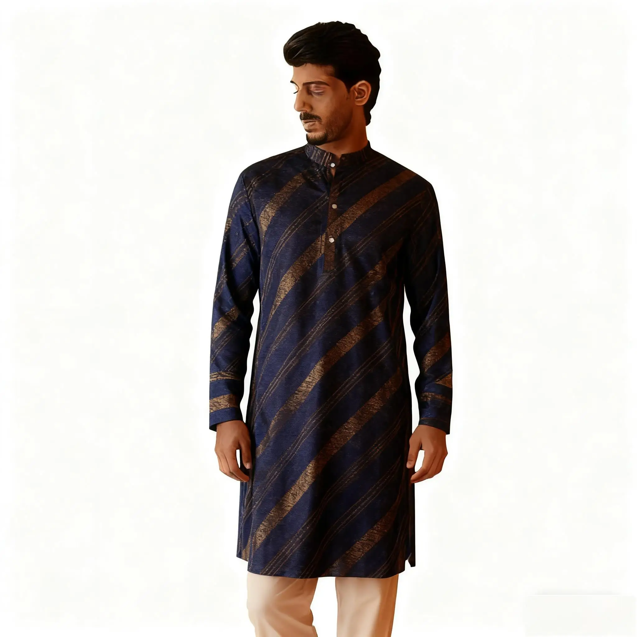 الصيف الرجال الرقمية المطبوعة كورتا فاردهة منتظم صالح اليوسفي طوق جميع المناسبات مثل هدية مسلمة رداء أوم Musulman #5