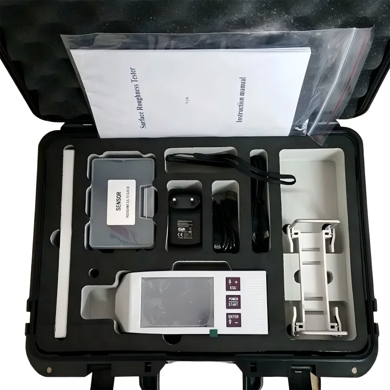 NDT160 Digital Portable Split Surface Roughness Tester USB Interface Electronic 1-Year Cable for Machine Battery Measurement