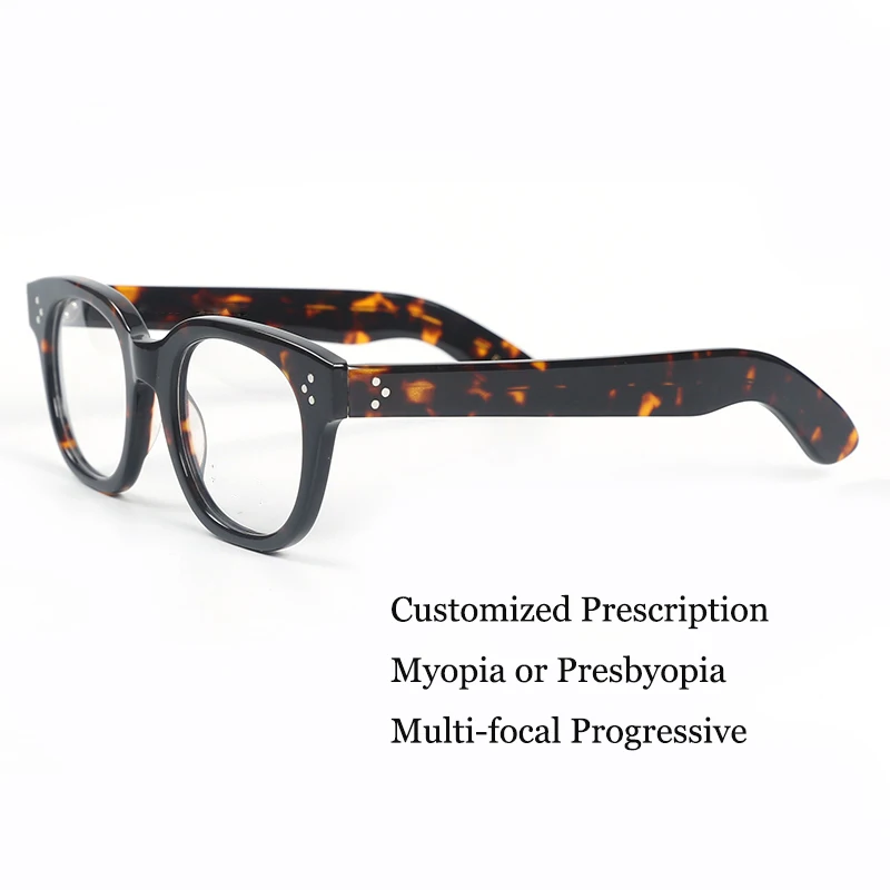 

Пользовательские рецептурные очки для мужчин и женщин в ацетатной оправе Johnny Depp VILDA фотохромные очки для чтения при близорукости мультифокальные прогрессивные линзы