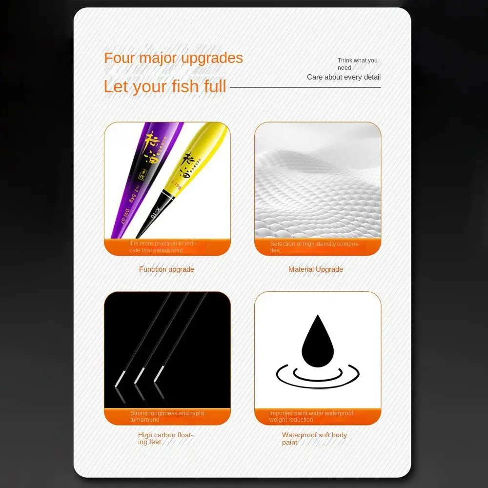 3 قطعة الصيد الداخلية يطفو الجسم مركب ملحقات صيد سمك تعويم الجسم أسفل جزء البلاستيك Bobbers نانو البلاستيك Bobbers