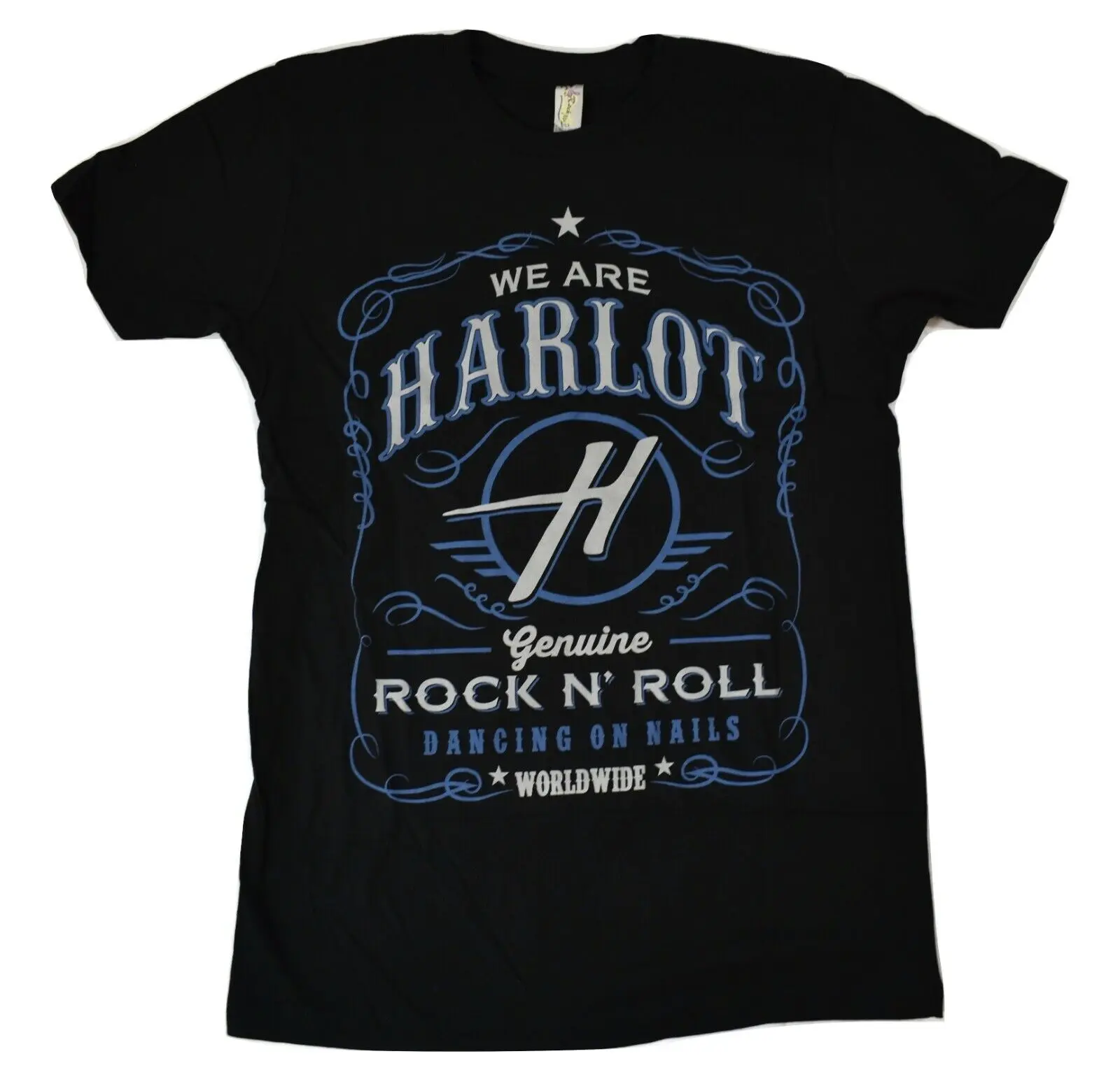 We Are Harlot Mens Genuine Rock N Roll Dancing On Nails Worldwide T Shirt Nwt S L