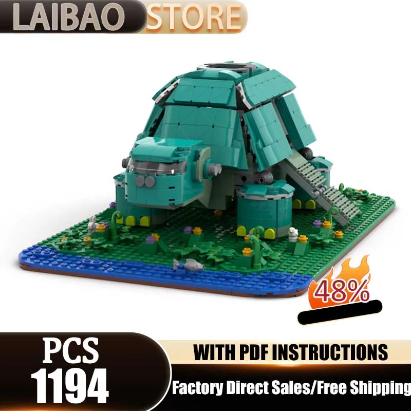 City Building Model Moc Building Bricks Turtle Shell Base Model Technology Modular Blocks Gifts Christmas Toys DIY Sets Assembly