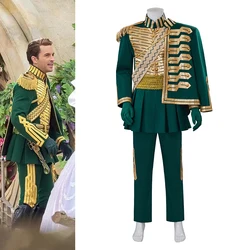 Wicked Fiyero Cosplay Costume Jonathan Bailey Cosplay Musical Outfit Green Suit Adult Male Halloween Party Theater Clothing
