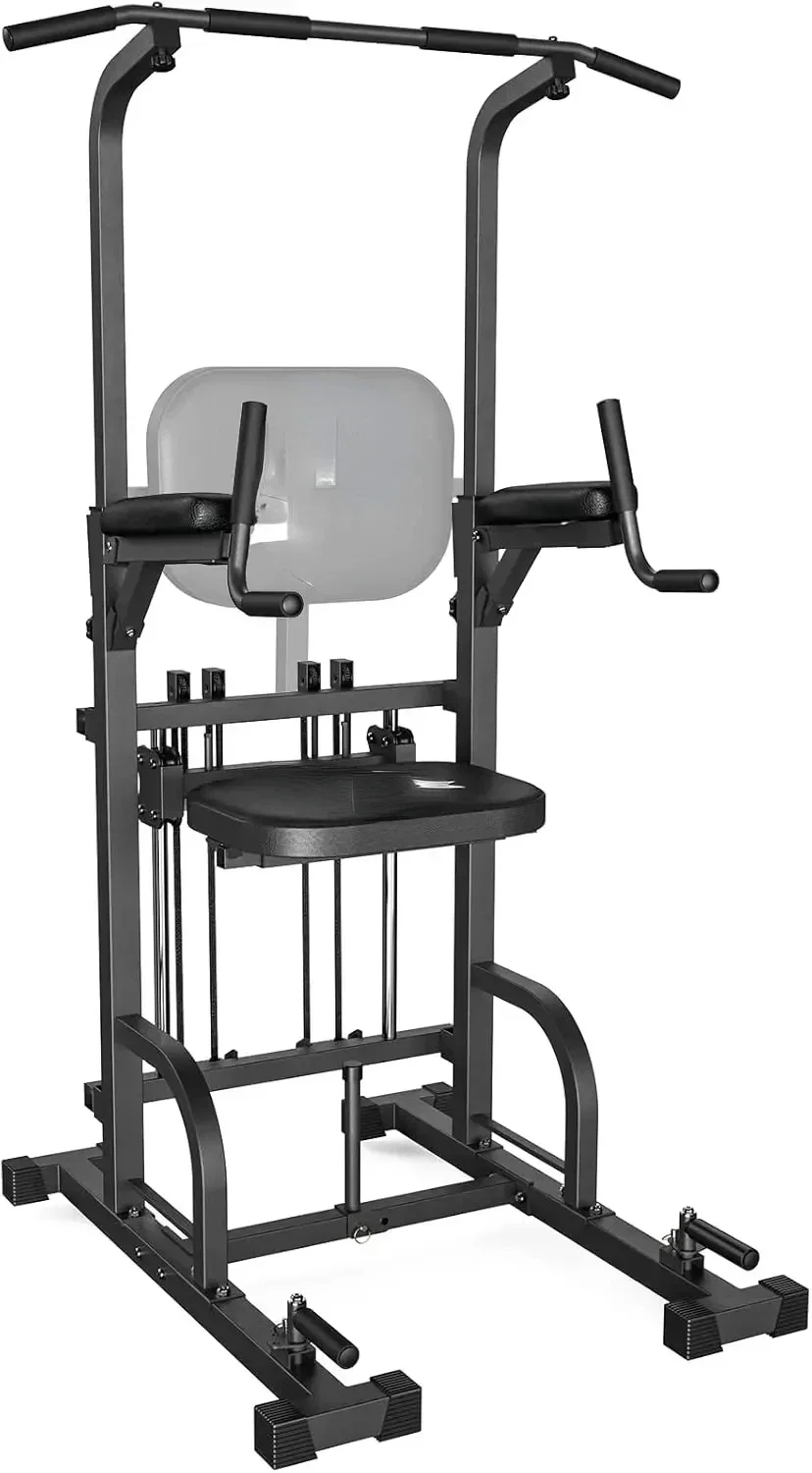 home.Power Tower Pull Up Dip Station Assistive Trainer Multi-Function Home Gym Strength Training Fitness Equipment