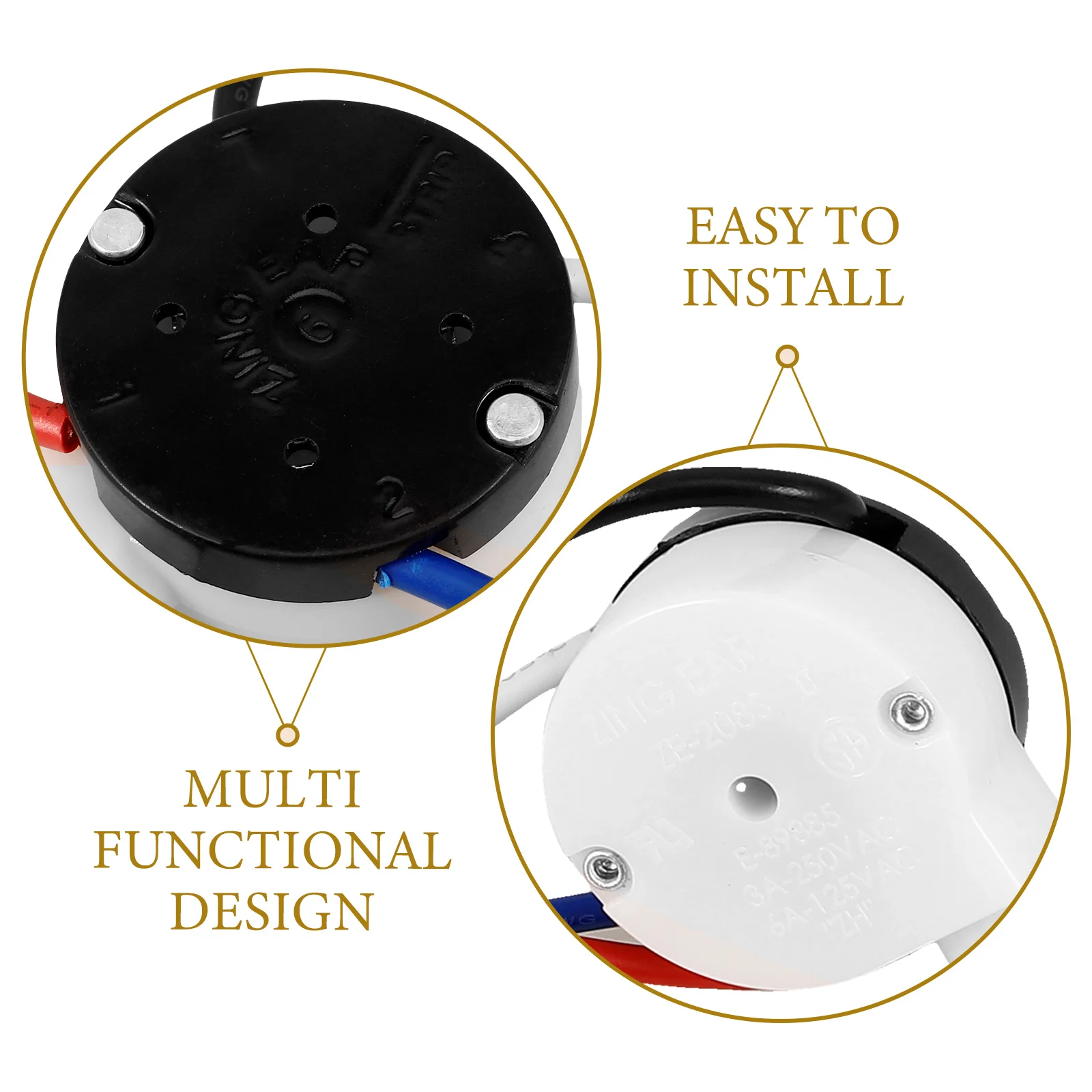 

Ceiling Fan Switch 3-Speed 4-Line Pull Chain Nickel Silver Replacement Pre-Wired Installation Control Fans Lights