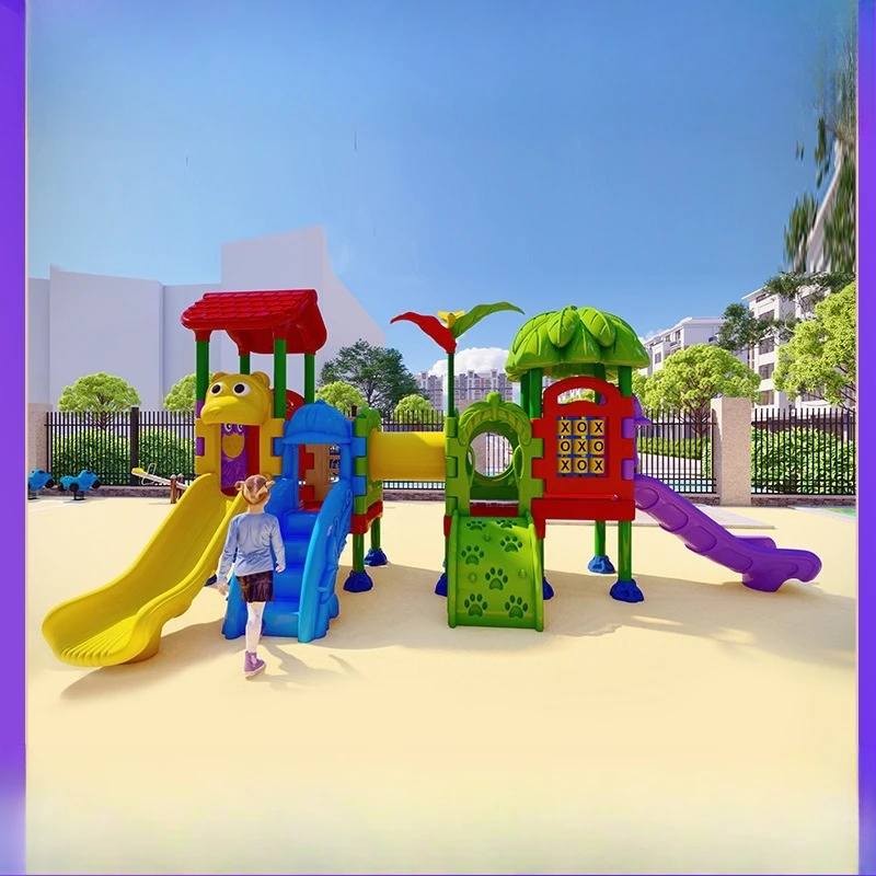 Facilities Large non-standard climbing small doctor outdoor plastic combination slide kindergarten community