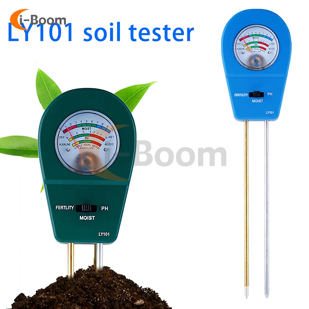 LY10 3 in 1 Soil Tester PH Meter Moisture Soil Fertility Meter Plant Growth Environment Monitoring For Agricultural Cultivation