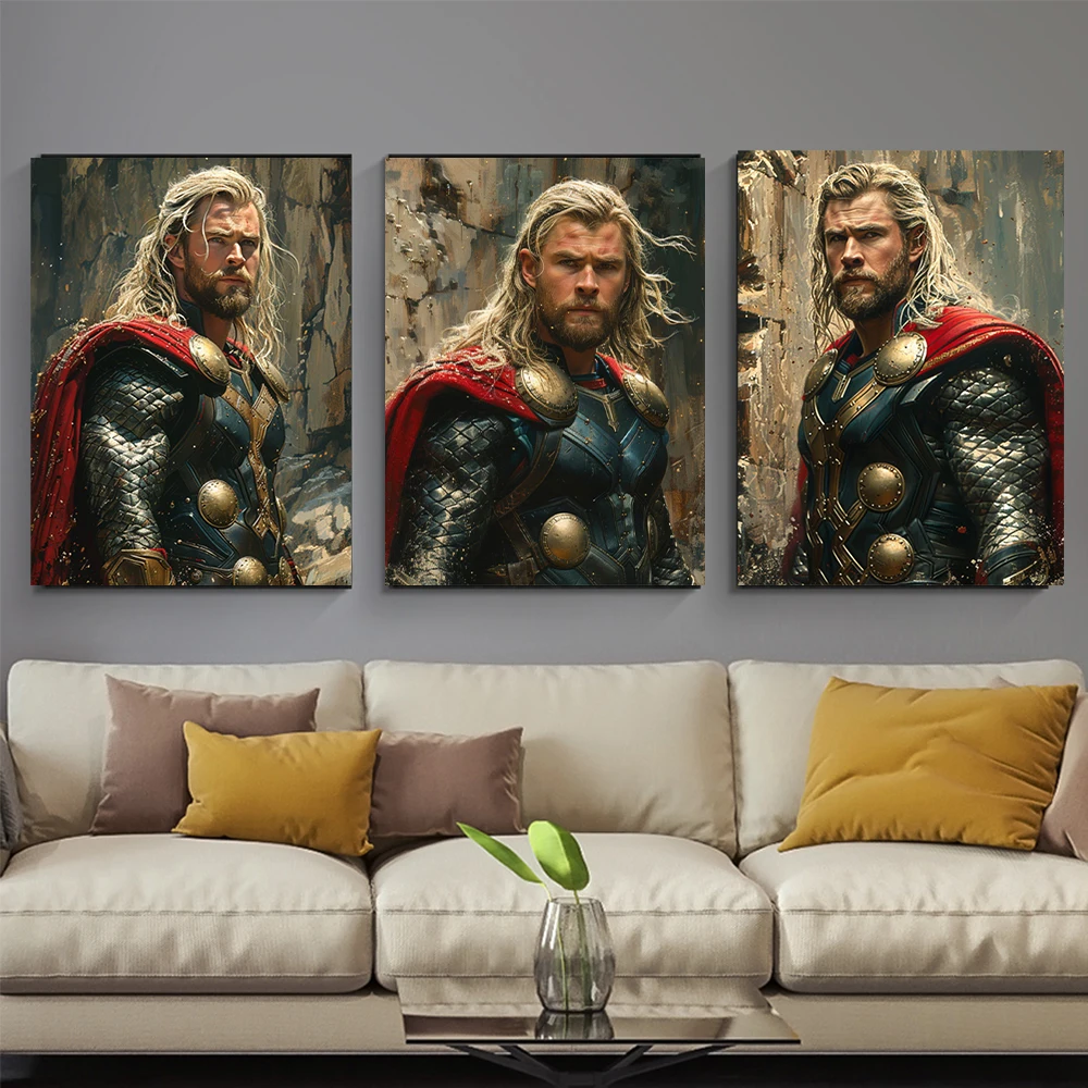 Marvel Diamond Painting Kit Thunder God Trendy Picture Stickers Diamond Embroidery Superhero Handmade DIY Mosaic Home Decoration