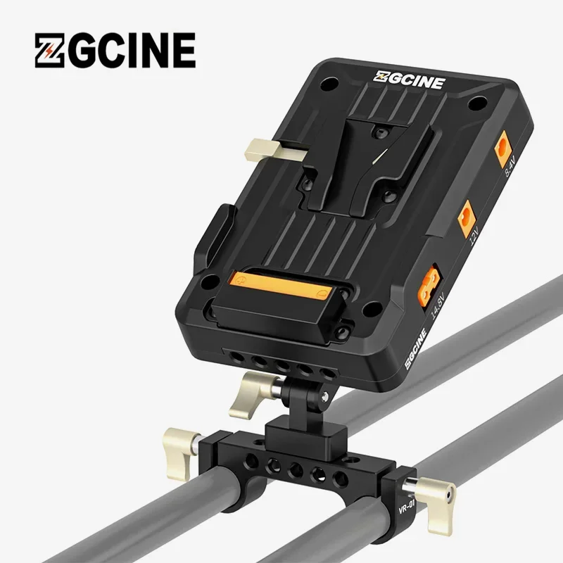 ZGCINE VP1 V MOUNT Plate PD 14.8V With 15MM Rod Clamp Standard V Battery V-Lock Plate Adapter