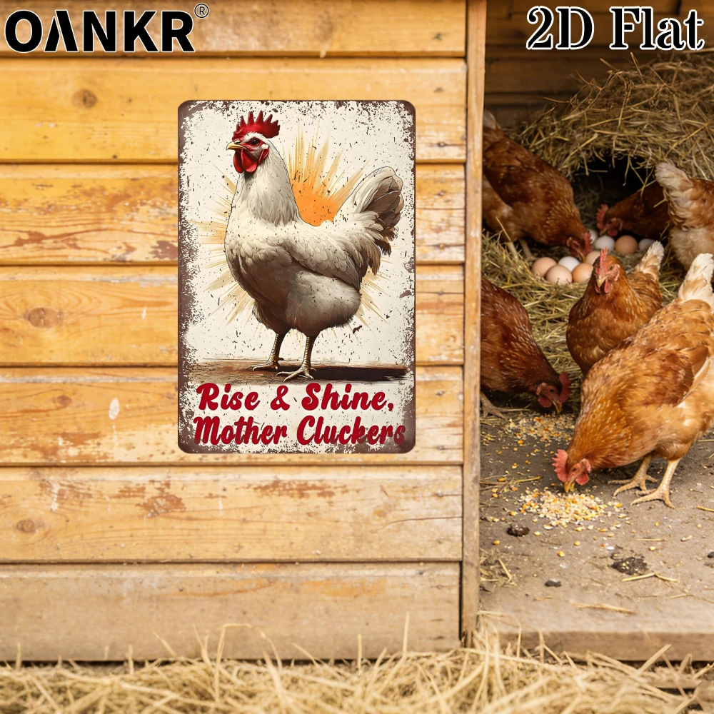 2D Flat Vintage Iron Farm Sign - 