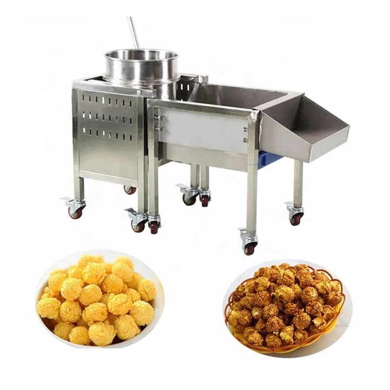 Large Capacity Commercial Stainless Steel  Popcorn Machine Professional Automatic Popcorn Maker for Cinema Movie TheaterSnack