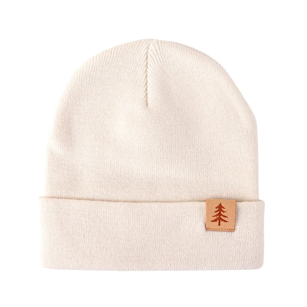 

1-4 Years Soft Baby Beanies Hat Ear Protection Warm Toddler Crochet Bonnet Windproof Solid Color Infant Knitted Cap
