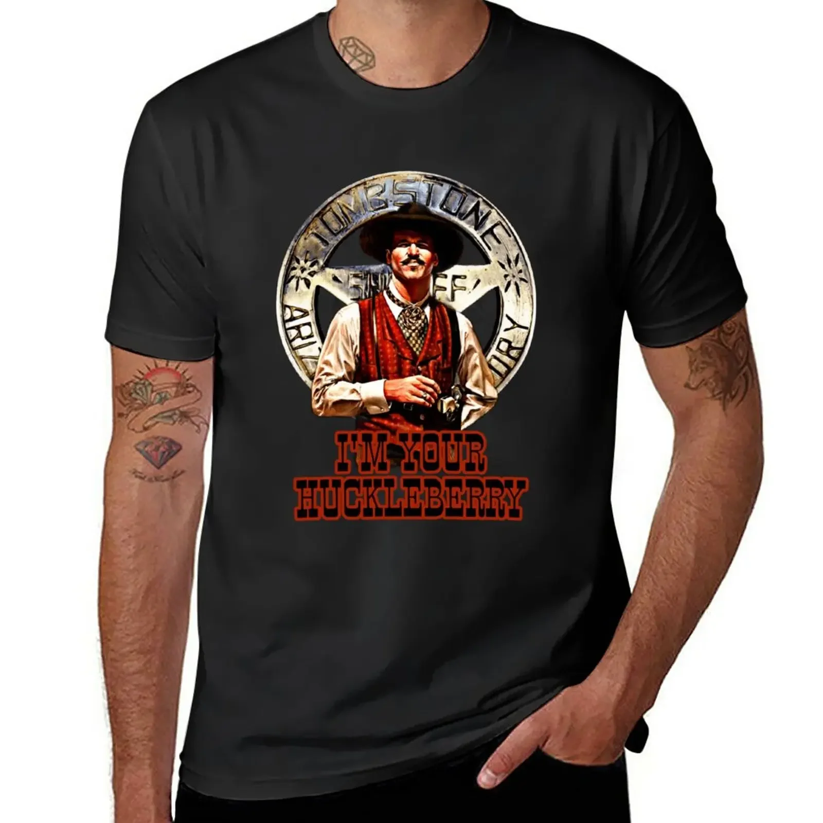 New Doc Holliday Tombstone T-Shirt summer tops man clothes plain t shirts men