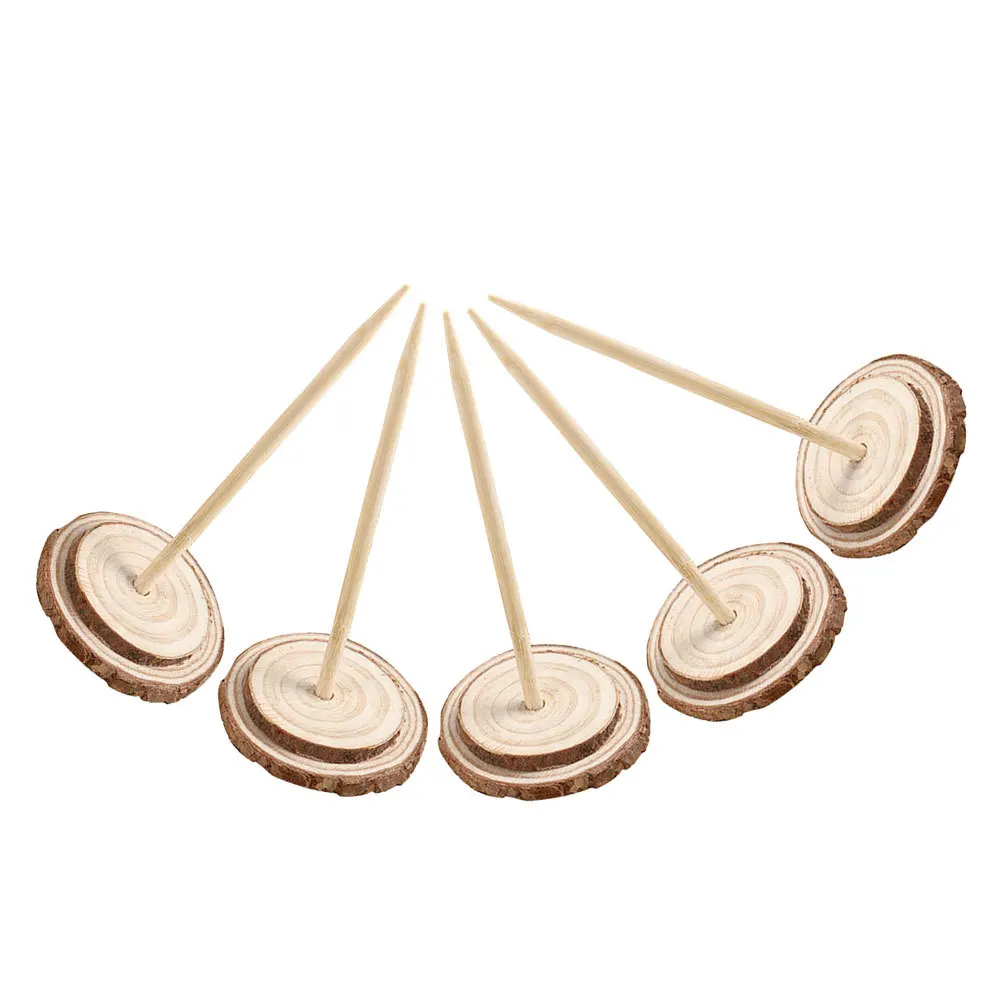 

5Pcs Rustic Charm Wooden Christmas Tree Stand Enhanced Stability Artificial Trees Holiday Artificial Tree Base