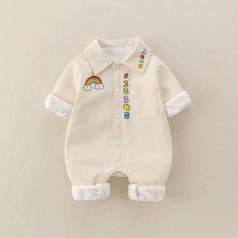 Sli Baby Boy Outfit Abiti autunnali Doppio strato Abito aderente Capispalla primaverile Tutina Pantaloni lunghi a vita alta Tessuto cinese