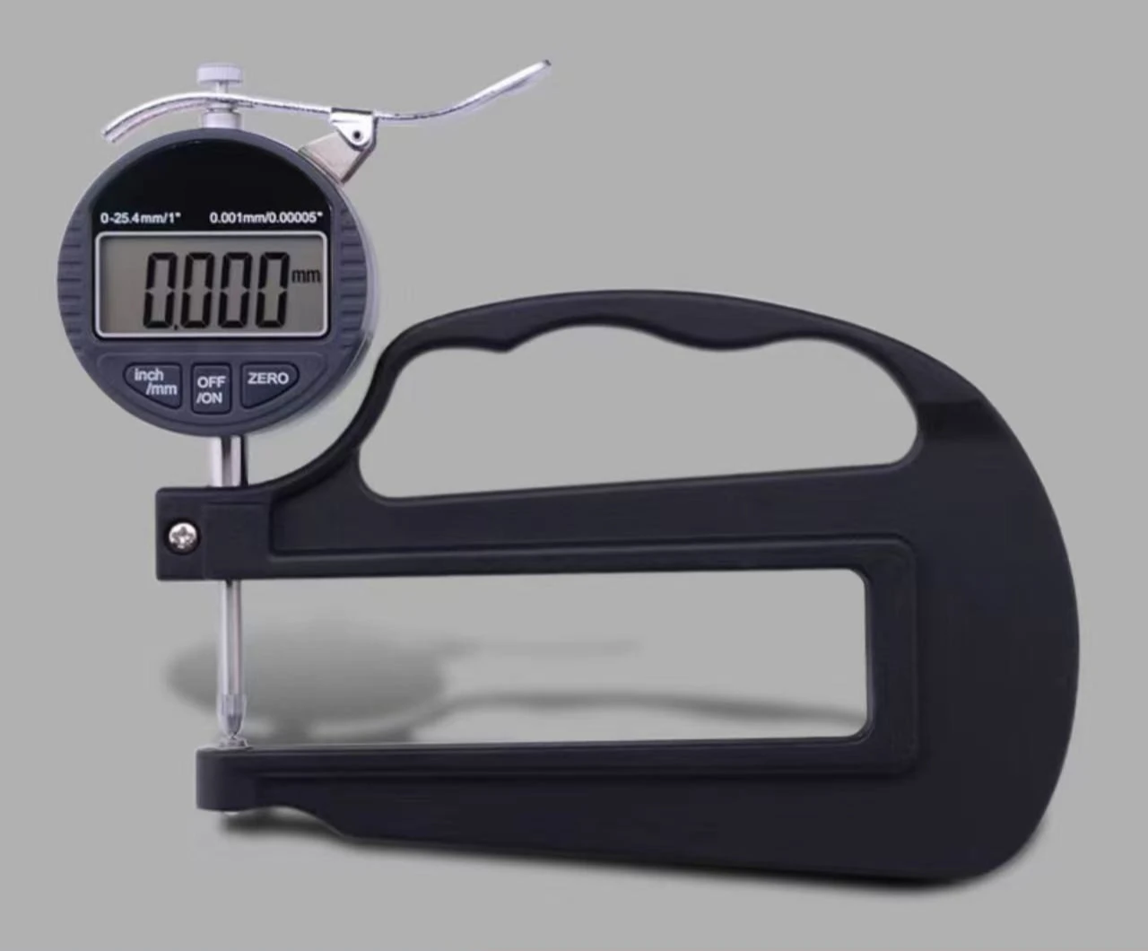 

High-precision Pipe Wall Thickness Gauge BY06 0-25 Mm 0.001mm 120mm for Metal, Paper, Leather, Film