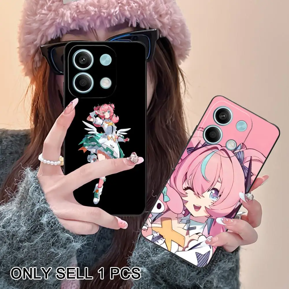 Capa de Telefone Móvel Zenless Zone Zero Aria em TPU Fosco para Xiaomi Redmi Note 14 13 12 11 S Pro Plus 4G 5G com Impressão Colorida