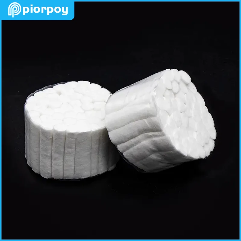 

PIORPOY 100 Pcs/2 Rolls Dental Cotton Roll Disposable Medical Consumable Material Dentistry Surgical White Absorbent Products