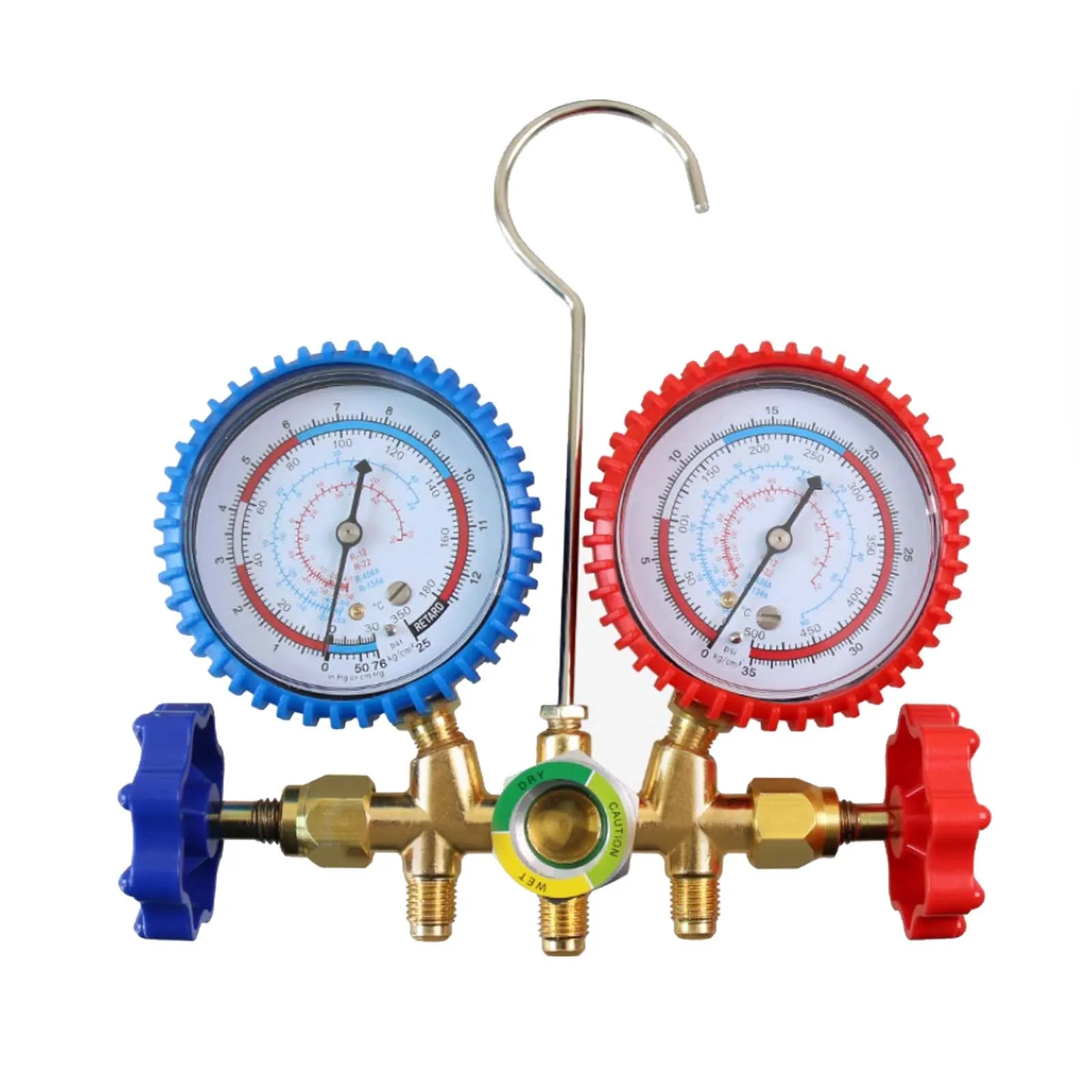 

R22 R134 R12 R404A Special Fluorine Meter for Automobile Air Conditioner, Refrigerant A/C System Charging Hose Set