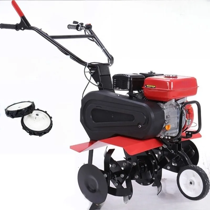 Micro-tillage machine agricultural small multi-function diesel rotary tiller ditching and ridging paddy field plow rake tiller