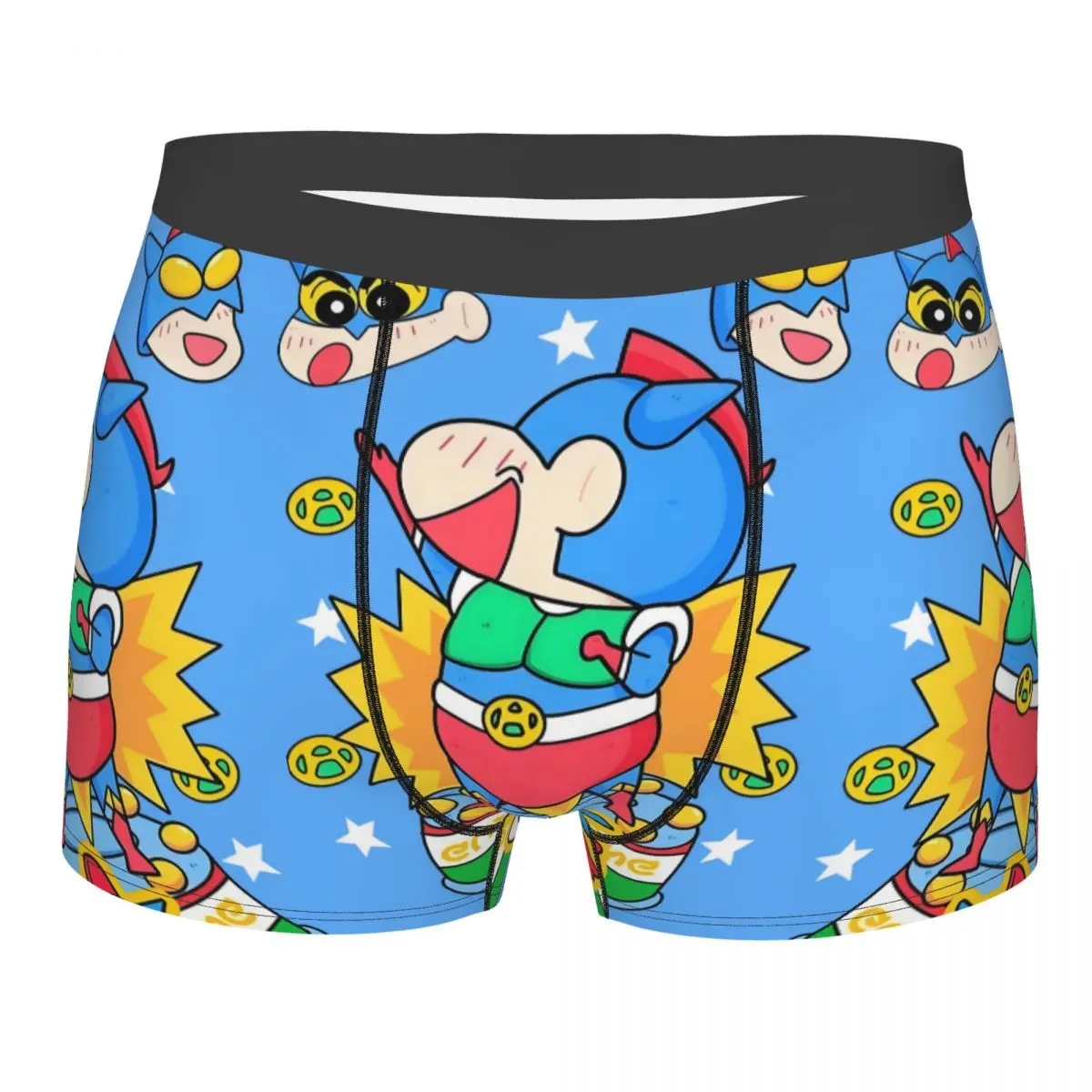 Ropa interior personalizada C-Crayones Shin-chanes, calzoncillos Boxer de Manga estampados para hombre, pantalones cortos, bragas, calzoncillos transpirables